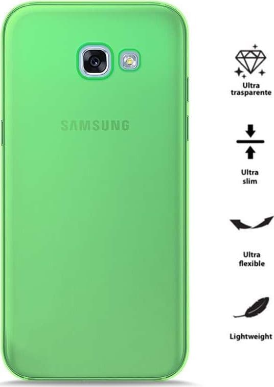 PURO 0.3 Nude - Case for Samsung Galaxy A3 (2017) (Fluo Green) - 2