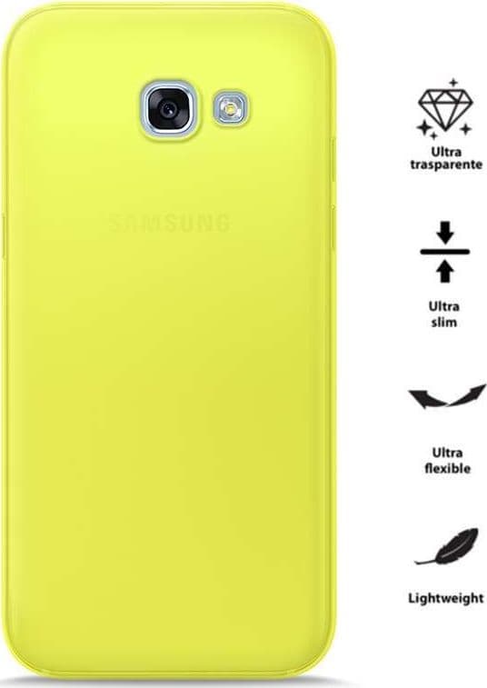 PURO 0.3 Nude - Case for Samsung Galaxy A3 (2017) (Fluo Yellow) - 2