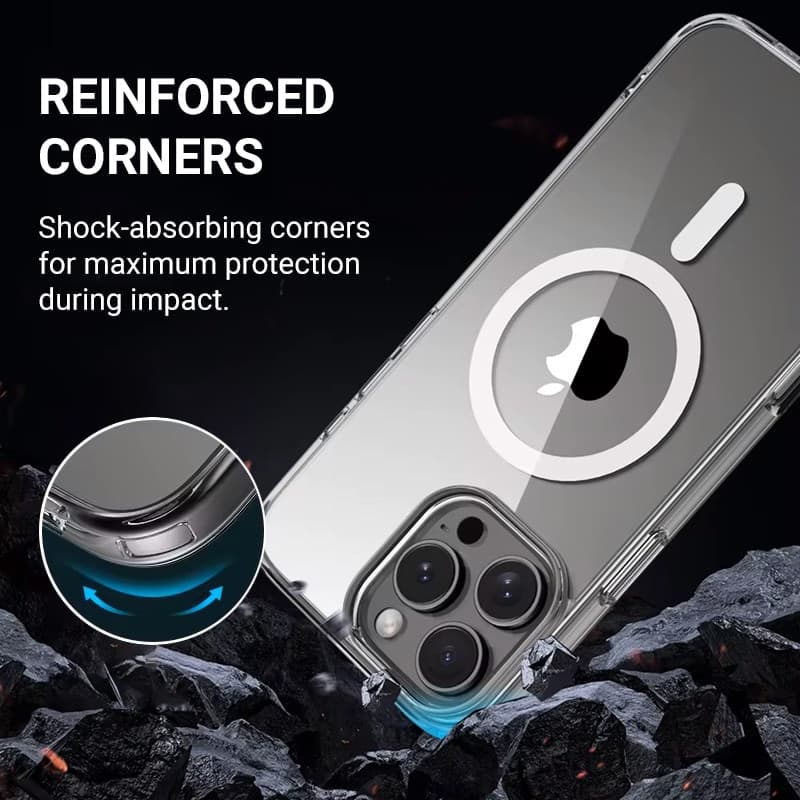Crong Clear MAG Cover - Custodia MagSafe per iPhone 16 Pro Max (trasparente) - 3