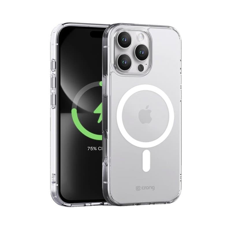Crong Clear MAG Cover - Custodia MagSafe per iPhone 16 Pro Max (trasparente) - 5