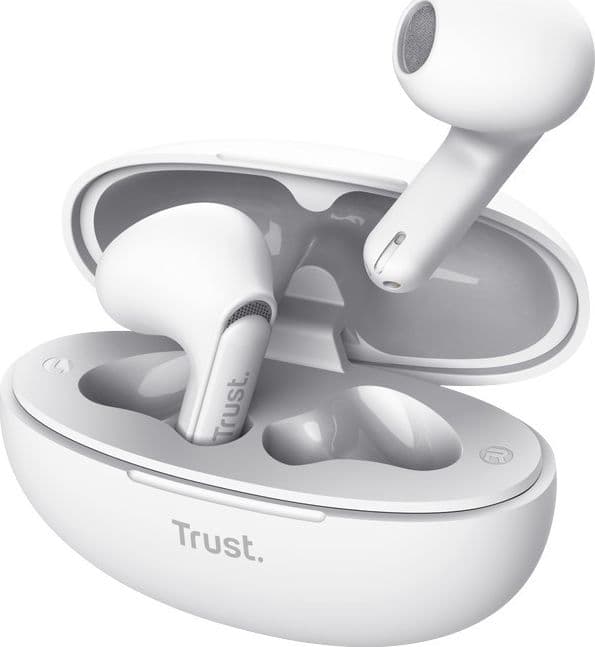 Trust Yavi - Wireless Earbuds Bluetooth TWS with Charging Case & ENC (White) - 11