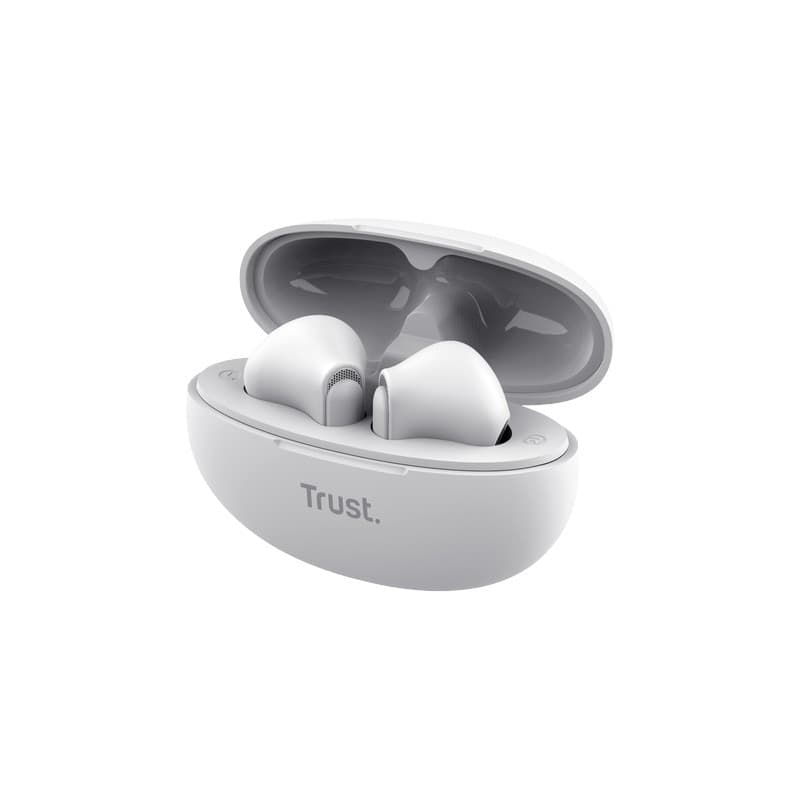 Trust Yavi - Wireless Earbuds Bluetooth TWS with Charging Case & ENC (White) - 4
