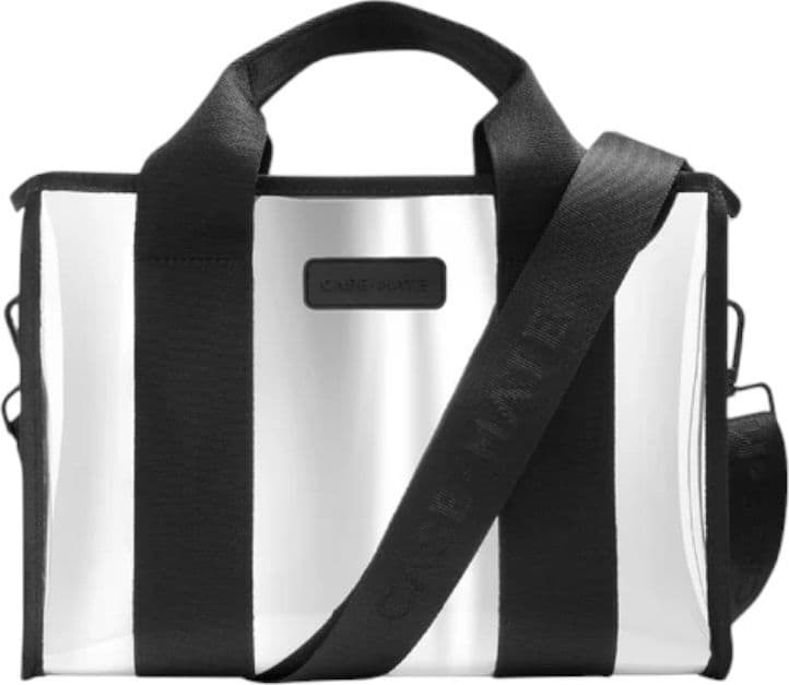 Case-Mate Mini Travel Tote Bag - Waterproof travel shoulder bag (Silver Chrome) - 2
