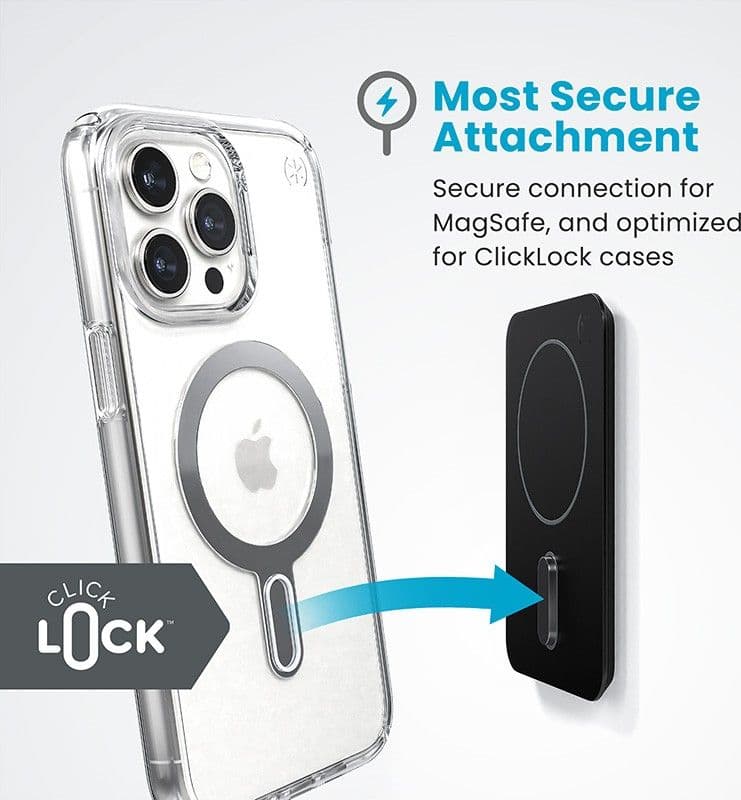 Supporto Speck Everywhere + ClickLock - Supporto magnetico MagSafe (nero) - 15