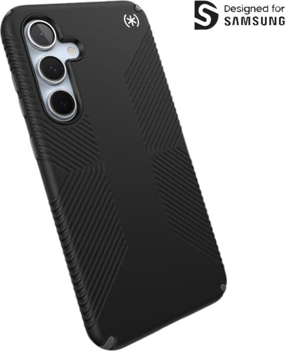Speck Presidio2 Grip - Custodia per Samsung Galaxy S24 FE (Nero/Grigio Ardesia/Bianco) - 11
