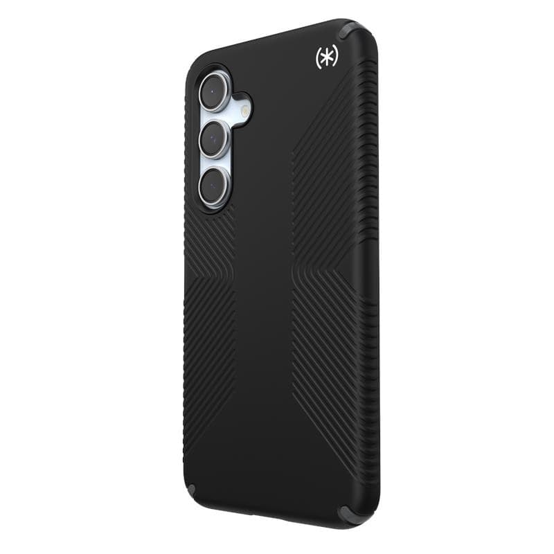Speck Presidio2 Grip - Custodia per Samsung Galaxy S24 FE (Nero/Grigio Ardesia/Bianco) - 18