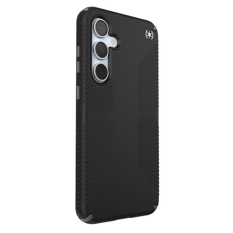 Speck Presidio2 Grip - Custodia per Samsung Galaxy S24 FE (Nero/Grigio Ardesia/Bianco) - 19