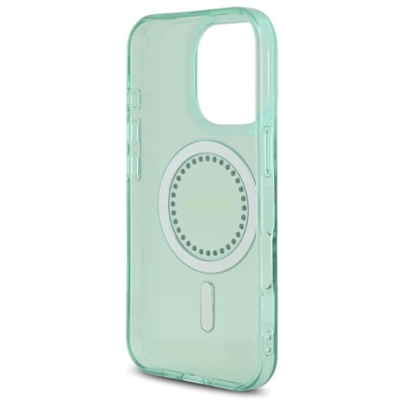 Guess IML Rhinestones MagSafe - Case for iPhone 16 Pro Max (Green) - 7