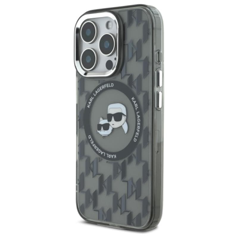 Karl Lagerfeld IML Monogram Karl & Choupette Head MagSafe - Case for iPhone 16 Pro (black) - 10