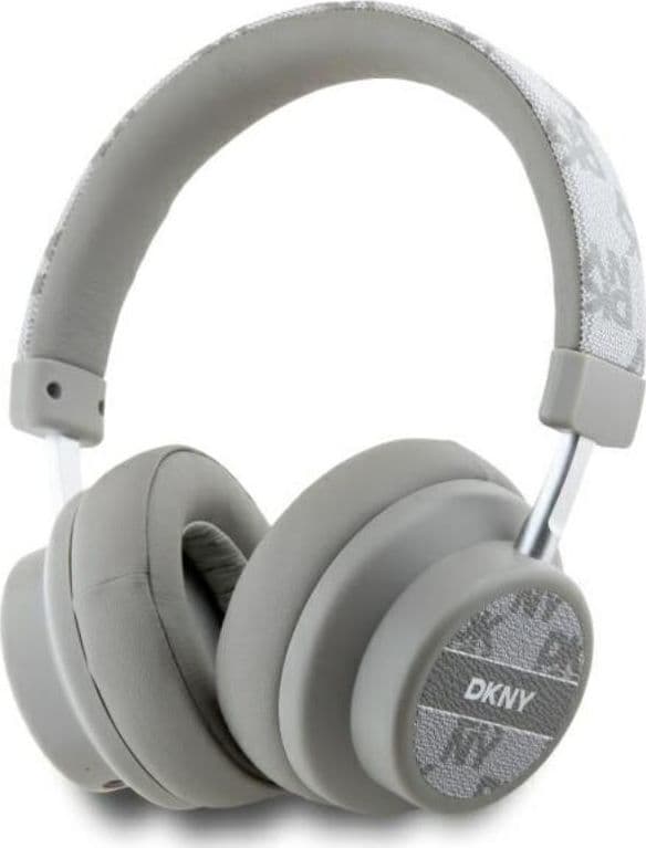 DKNY Checkered Pattern - Wireless Over-Ear Bluetooth Headphones V5.3 (Beige)