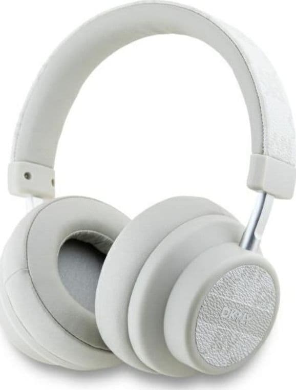 DKNY Checkered Pattern - Wireless Over-Ear Bluetooth Headphones V5.3 (Pearl) - 4