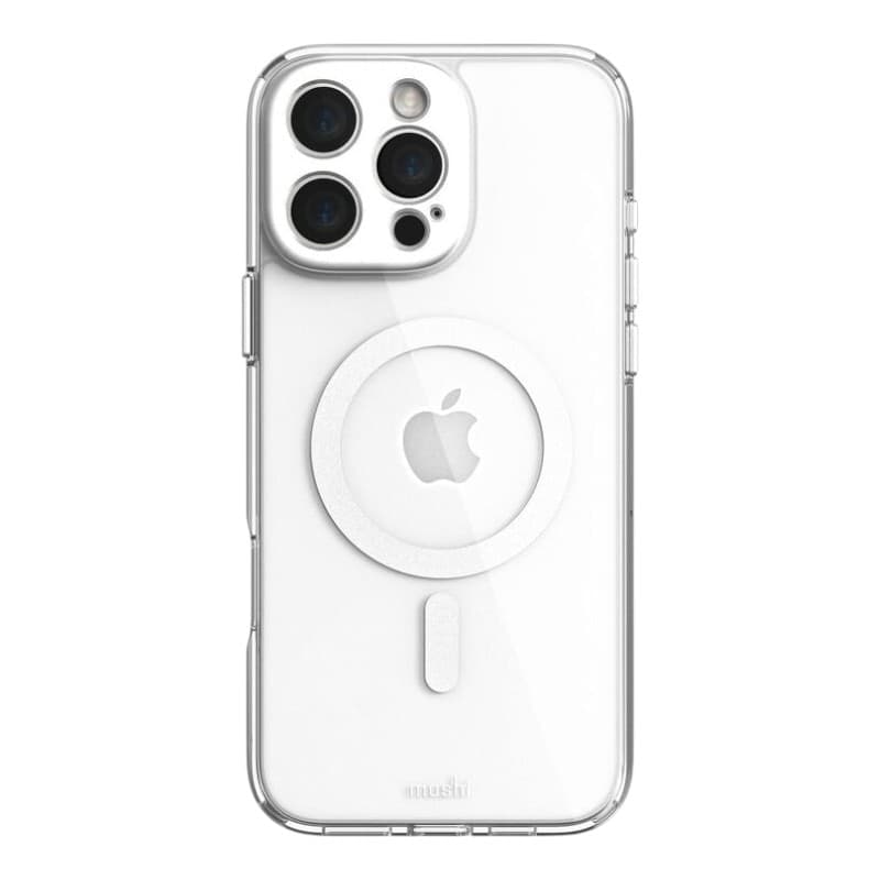 Moshi iGlaze MagSafe - Case for iPhone 16 Pro Max (Luna Silver) - 12