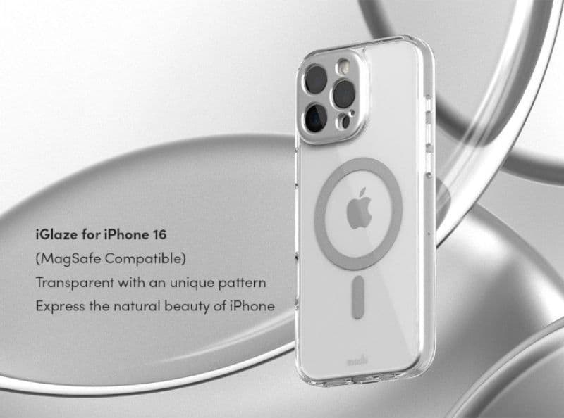 Moshi iGlaze MagSafe - Case for iPhone 16 Pro Max (Luna Silver) - 13