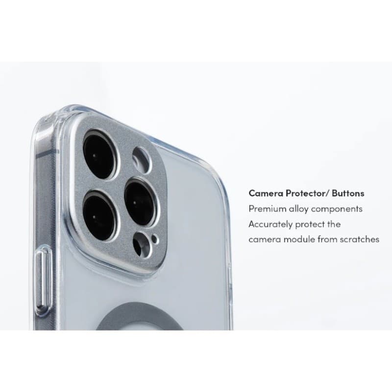 Moshi iGlaze MagSafe - Case for iPhone 16 Pro Max (Luna Silver) - 14