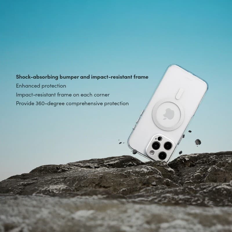 Moshi iGlaze MagSafe - Case for iPhone 16 Pro Max (Luna Silver) - 16