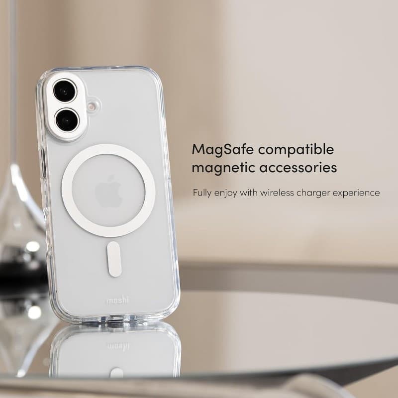 Moshi iGlaze MagSafe - Case for iPhone 16 Pro Max (Luna Silver) - 18