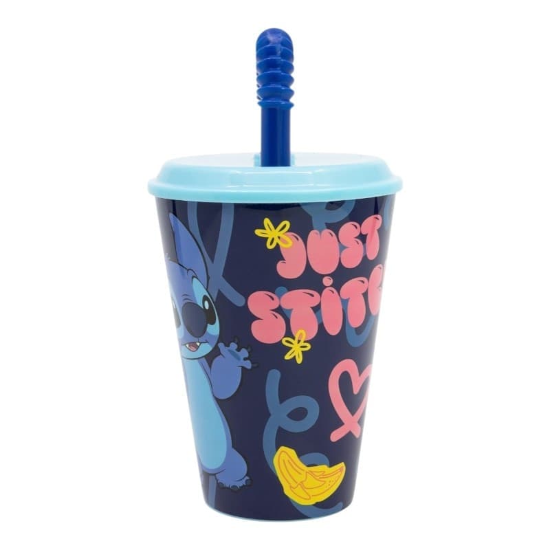 Disney Stitch - Collezione Palms - Tazza con cannuccia 430 ml - 4