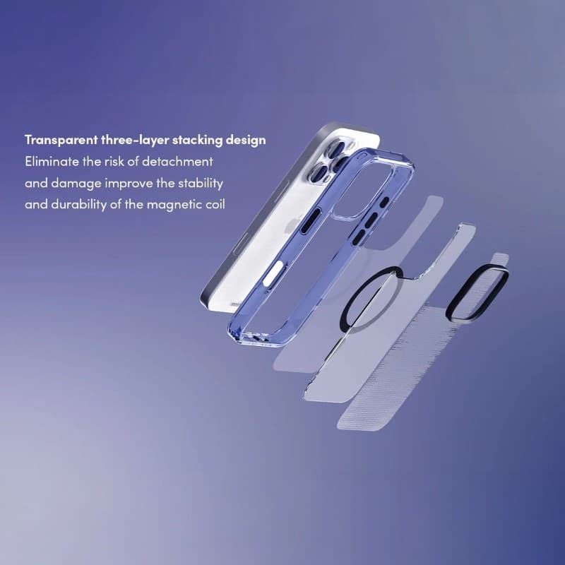 Moshi iGlaze MagSafe - Case for iPhone 16 Pro (Dusk Indigo) - 6