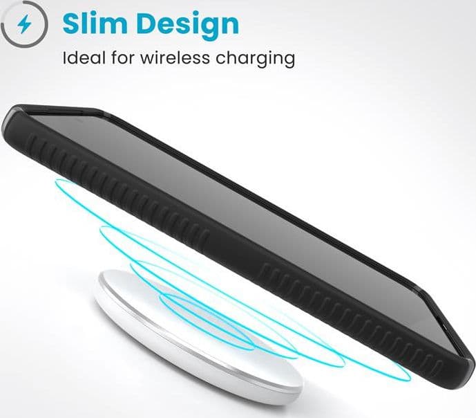 Speck Presidio2 Grip - Custodia per Samsung Galaxy S25+ / 24+ (Nero/Grigio ardesia/Bianco) - 2