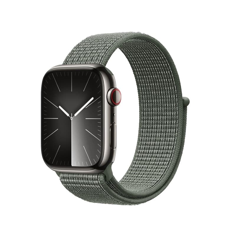 Crong Nylon - Cinturino Sportivo per Apple Watch 38/40/41/42 mm (Verde Militare) - 2