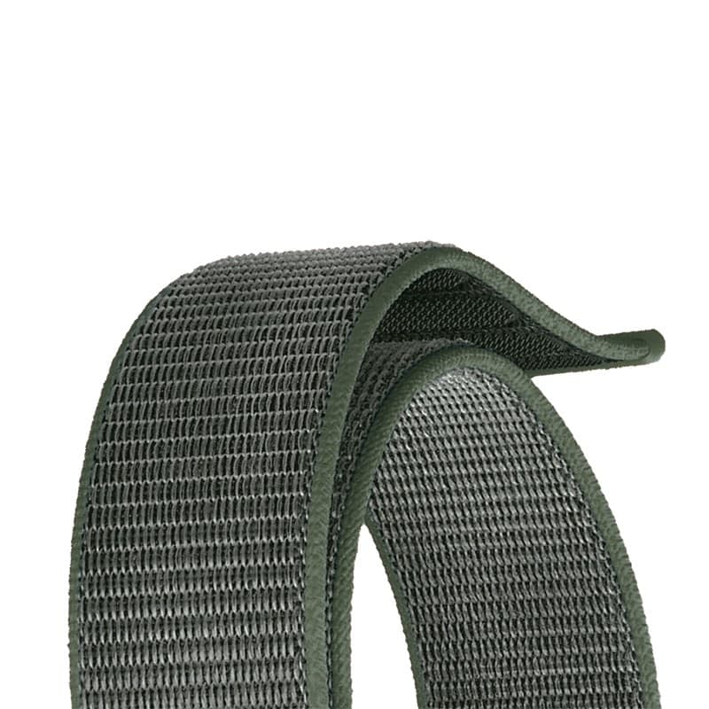 Crong Nylon - Cinturino Sportivo per Apple Watch 38/40/41/42 mm (Verde Militare) - 12