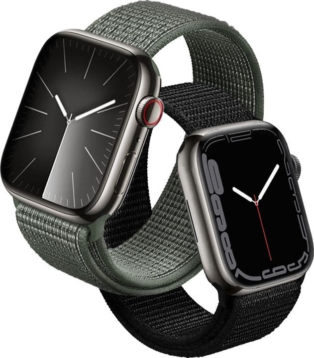 Crong Nylon - Cinturino Sportivo per Apple Watch 38/40/41/42 mm (Verde Militare) - 14