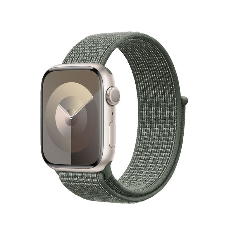 Crong Nylon - Cinturino Sportivo per Apple Watch 38/40/41/42 mm (Verde Militare) - 3