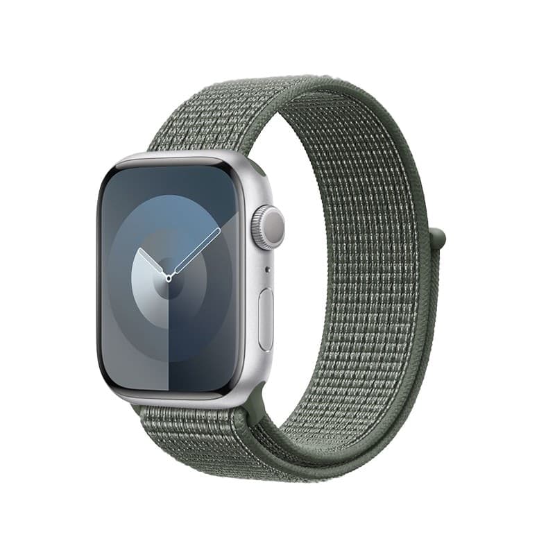 Crong Nylon - Cinturino Sportivo per Apple Watch 38/40/41/42 mm (Verde Militare) - 8