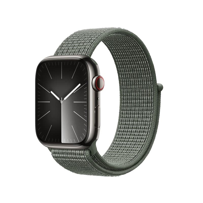 Crong Nylon - Cinturino Sportivo per Apple Watch 38/40/41/42 mm (Verde Militare) - 9