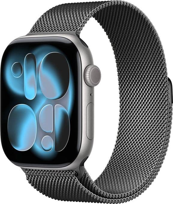 Crong Milano Steel - Cinturino in acciaio inossidabile per Apple Watch 38/40/41/42 mm (grafite) - 13