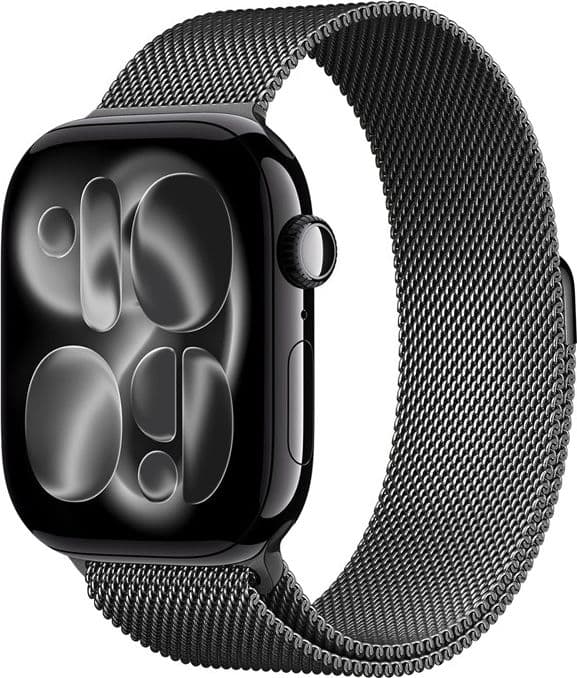 Crong Milano Steel - Cinturino in acciaio inossidabile per Apple Watch 38/40/41/42 mm (grafite) - 14