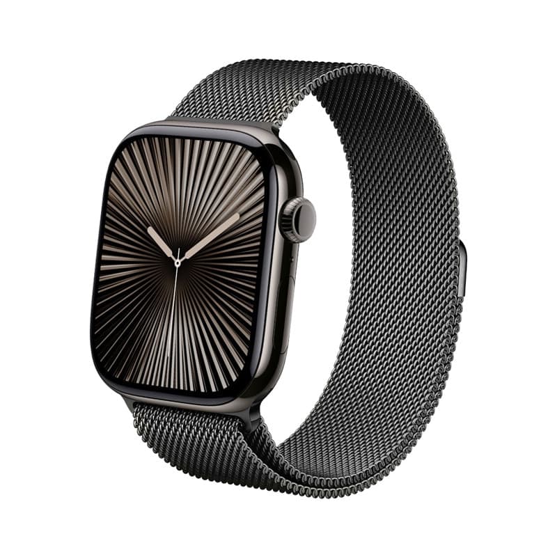 Crong Milano Steel - Cinturino in acciaio inossidabile per Apple Watch 38/40/41/42 mm (grafite) - 5