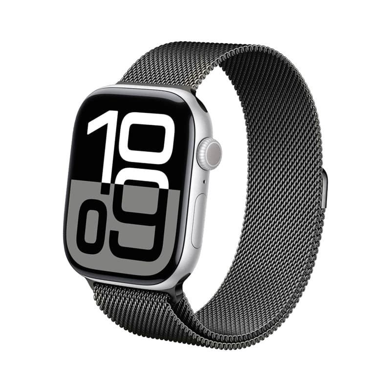 Crong Milano Steel - Cinturino in acciaio inossidabile per Apple Watch 38/40/41/42 mm (grafite) - 6