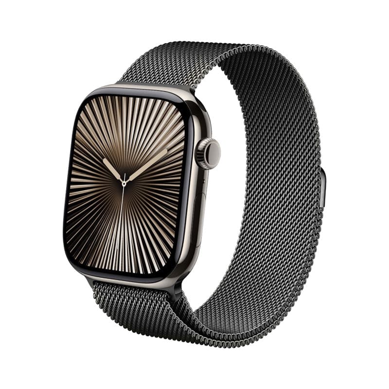 Crong Milano Steel - Cinturino in acciaio inossidabile per Apple Watch 38/40/41/42 mm (grafite) - 7