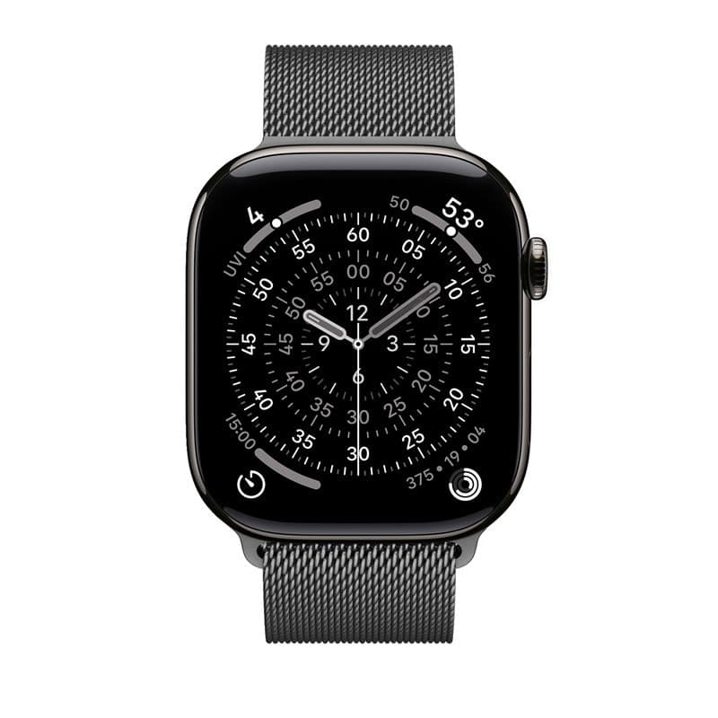 Crong Milano Steel - Cinturino in acciaio inossidabile per Apple Watch 38/40/41/42 mm (grafite) - 10