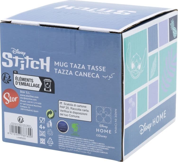 Disney Stitch - Tazza in ceramica 3D in confezione regalo della collezione Ananas 325 ml - 4