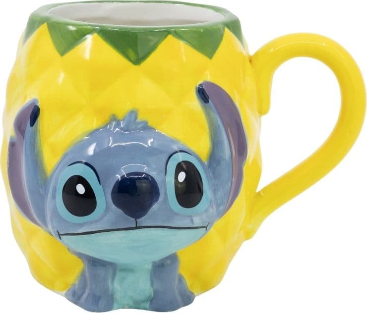 Disney Stitch - Tazza in ceramica 3D in confezione regalo della collezione Ananas 325 ml - 5