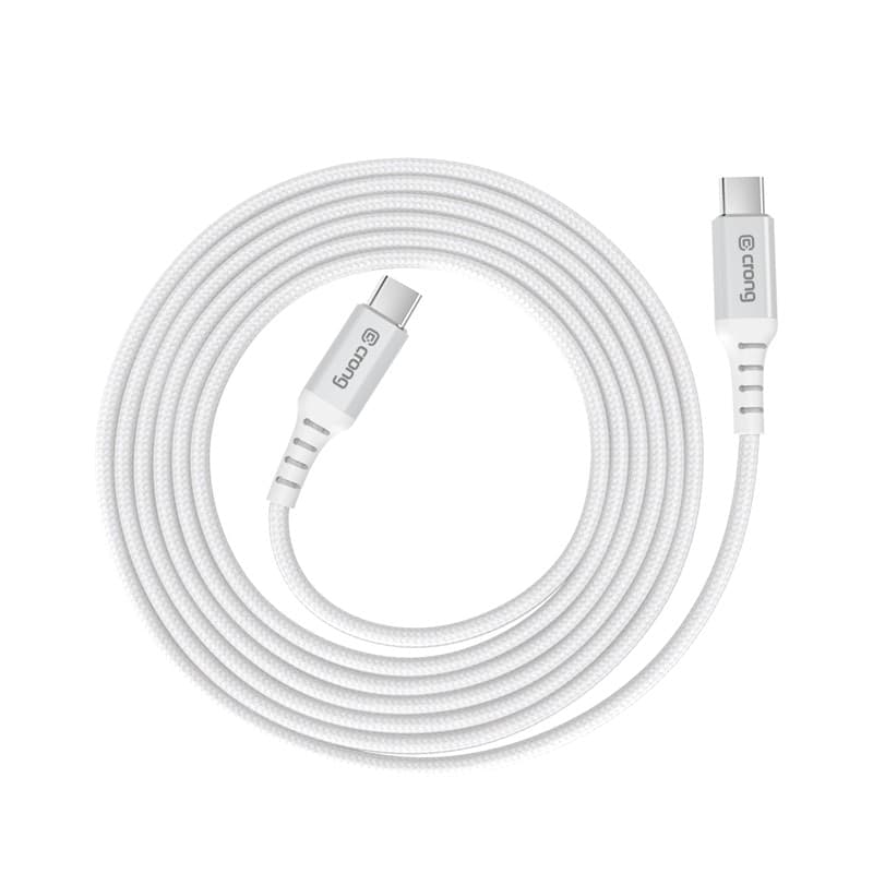 Crong Armor Link - Cavo USB-C a USB-C da 60 W PD 3 A, 150 cm (bianco) - 7