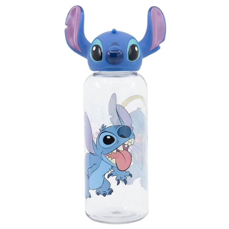 Disney Stitch - Bottiglia da 560 ml con tappo 3D della collezione Flowers - 4