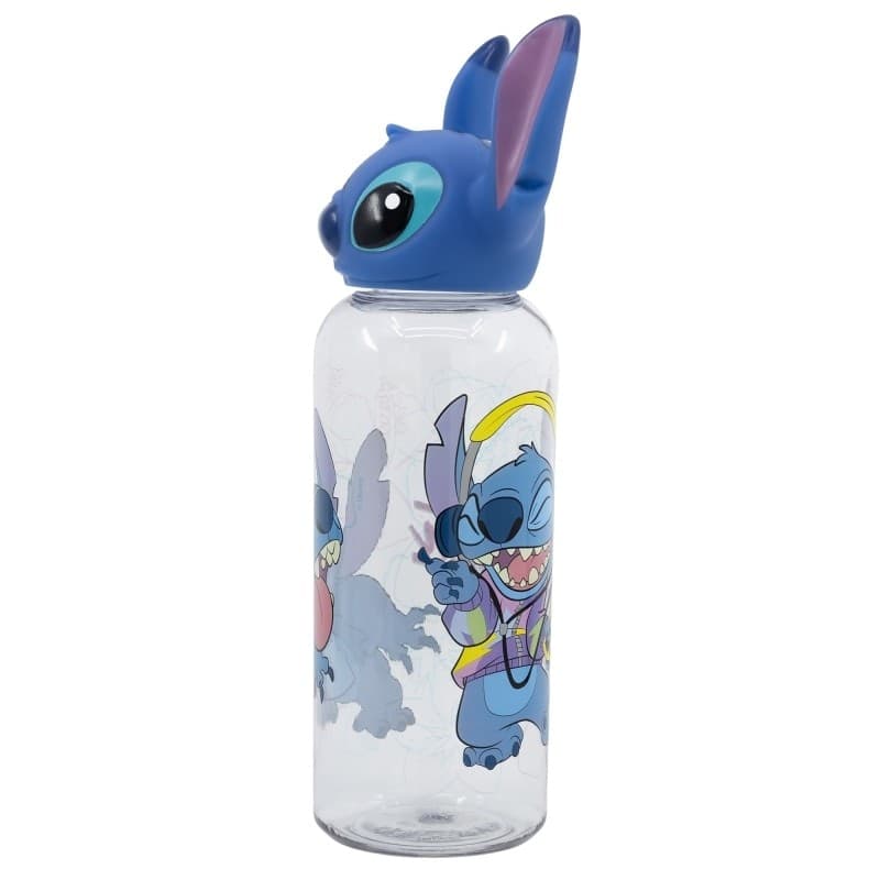 Disney Stitch - Bottiglia da 560 ml con tappo 3D della collezione Flowers - 5