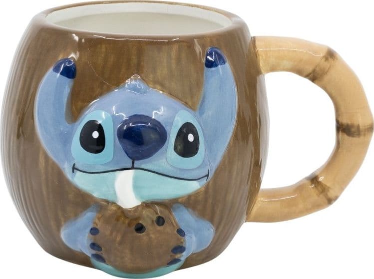 Disney Stitch - Tazza in ceramica 3D in confezione regalo della collezione Coconut da 325 ml - 5