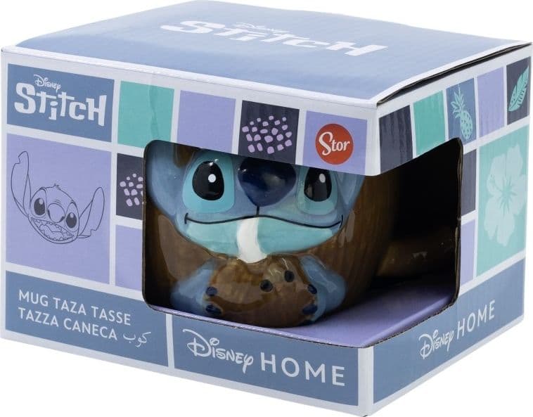 Disney Stitch - Tazza in ceramica 3D in confezione regalo della collezione Coconut da 325 ml - 7
