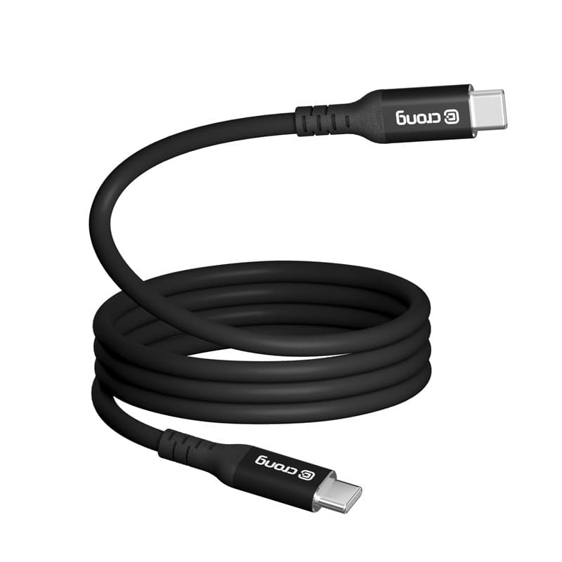 Crong Soft Link - Cavo USB-C a USB-C da 100 W PD 5 A, 200 cm (nero) - 5
