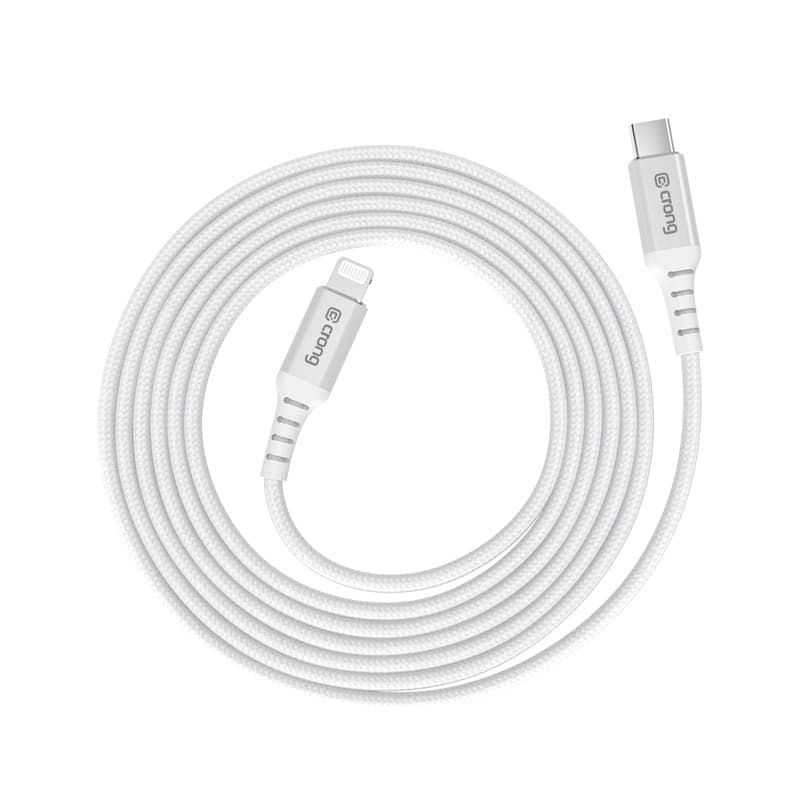 Crong Armor Link - Cavo MFi di ricarica rapida USB-C Lightning da 150 cm (bianco) - 7