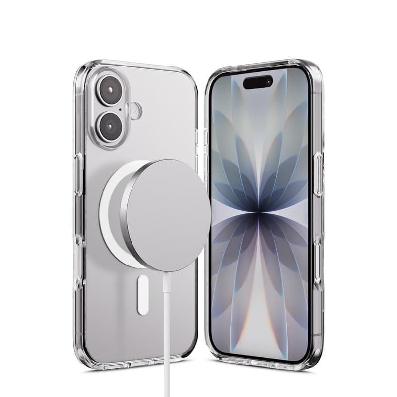 Crong Clear MAG Pro - Custodia MagSafe per iPhone 16 (trasparente) - 10