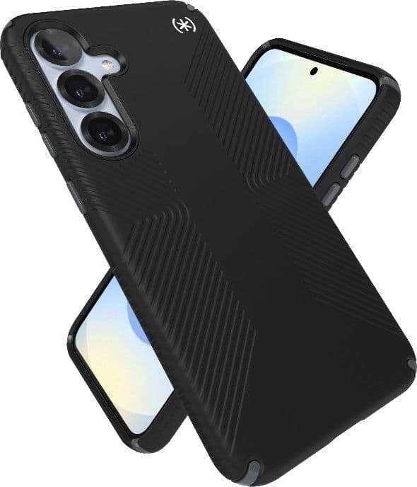 Speck Presidio2 Grip Magnet - Custodia MagSafe per Samsung Galaxy S25+ / 24+ (Nero/Grigio ardesia/Bianco) - 18