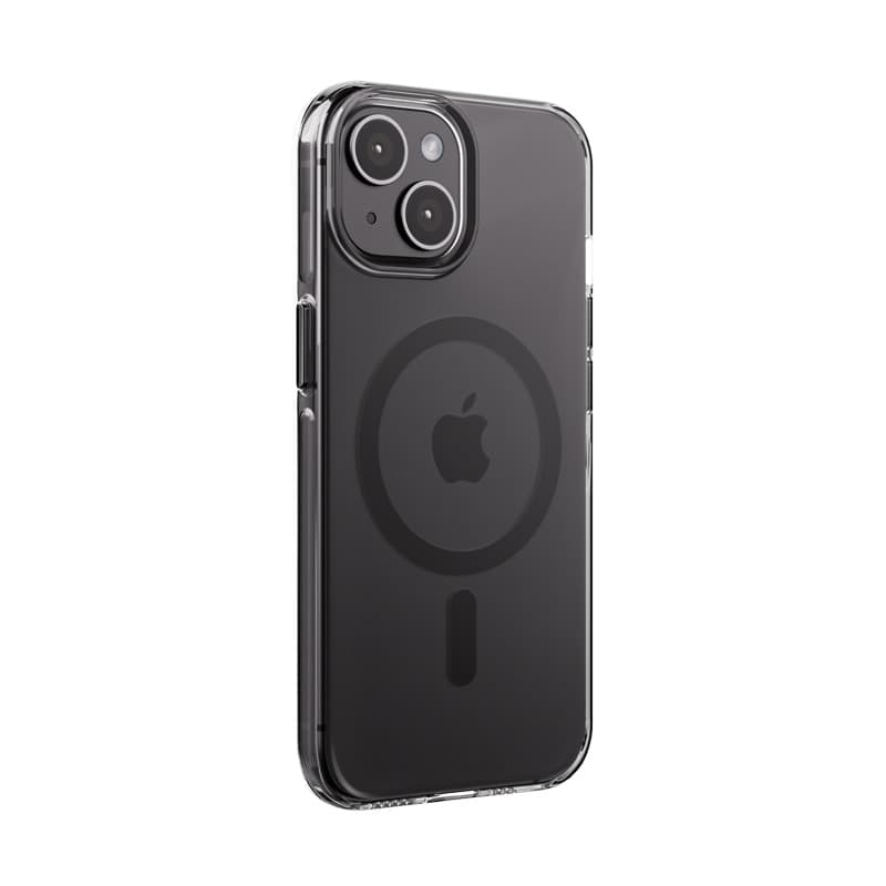 Crong Clear MAG Pro - Custodia MagSafe per iPhone 15 (Nero) - 4