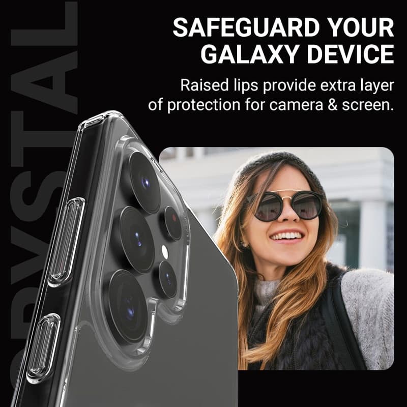 Crong Crystal Shield Magnetic - Custodia MagSafe per Samsung Galaxy S25 Ultra (trasparente) - 2