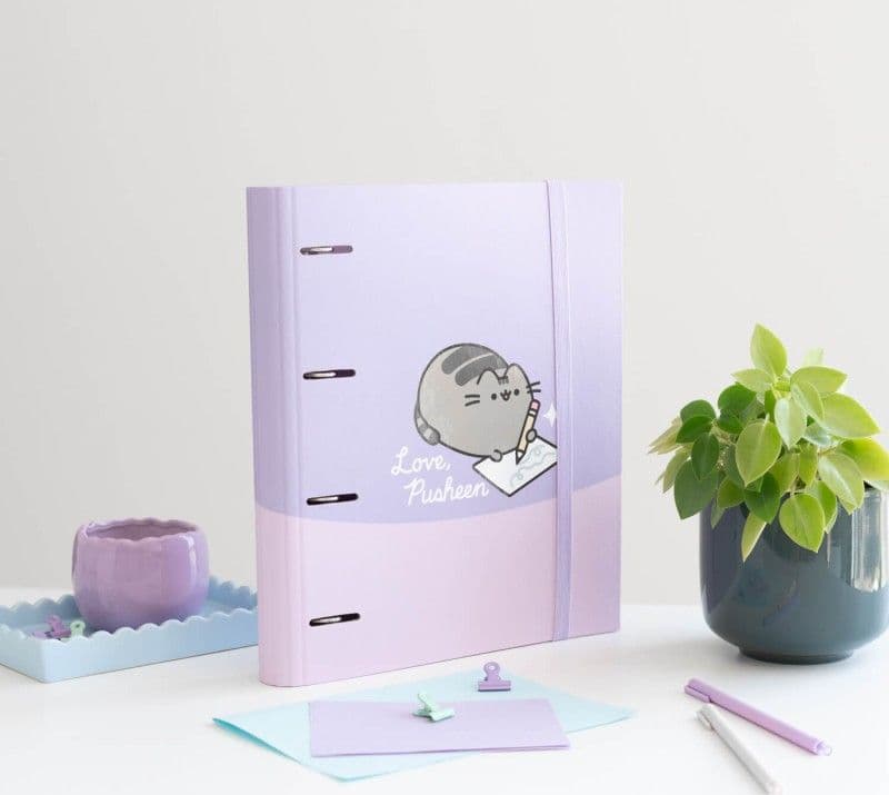 Pusheen - Raccoglitore A4 della collezione Moments (4 anelli, elastico) - 11