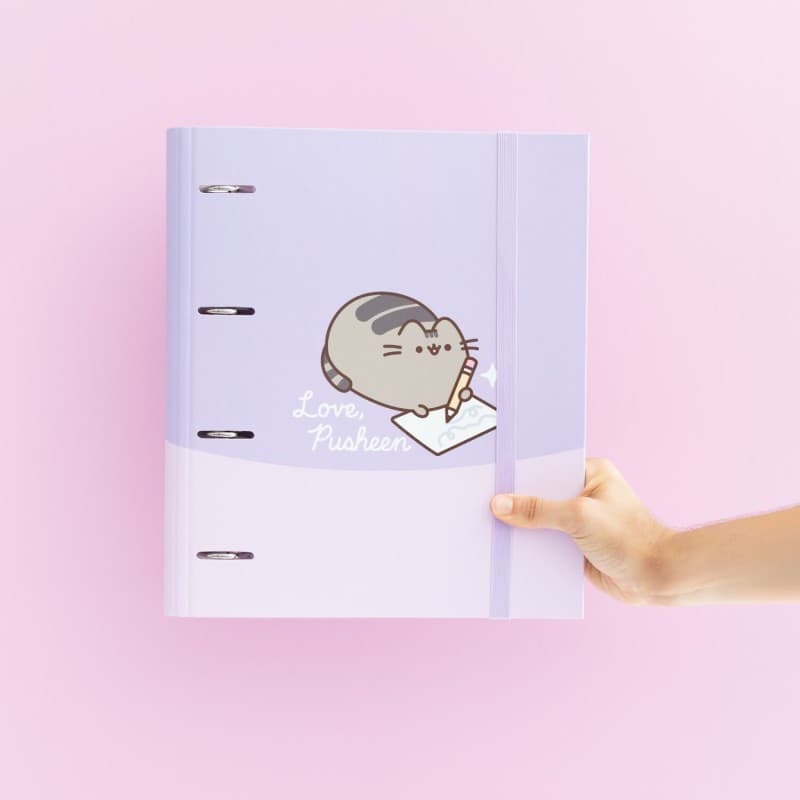 Pusheen - Raccoglitore A4 della collezione Moments (4 anelli, elastico) - 14